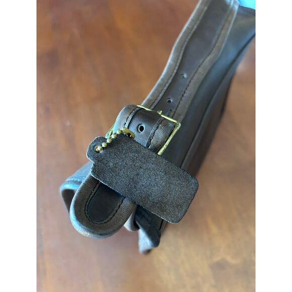 Rare Vintage BROWN Coach LEATHERWARE Classic Pouch Shoulder Bag mid-1970s - Picture 13 of 16